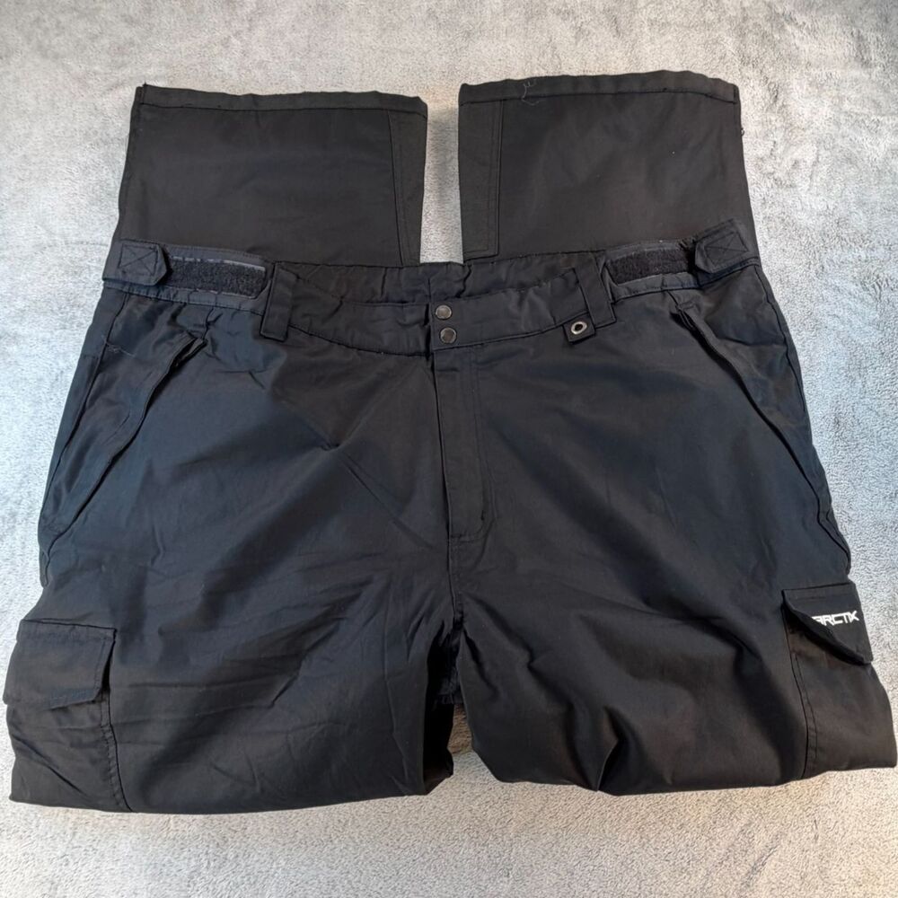 Arctix Snow Pants Men 3XL Tall Black Insulated Cargo Ski